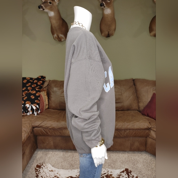 Gildan Carolina Tarheels Gray Sweatshirt L - Picture 3 of 6